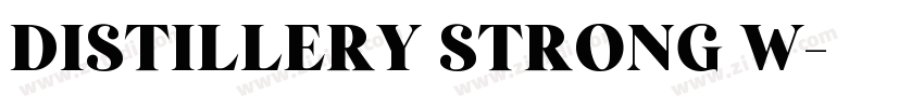 Distillery Strong W字体转换